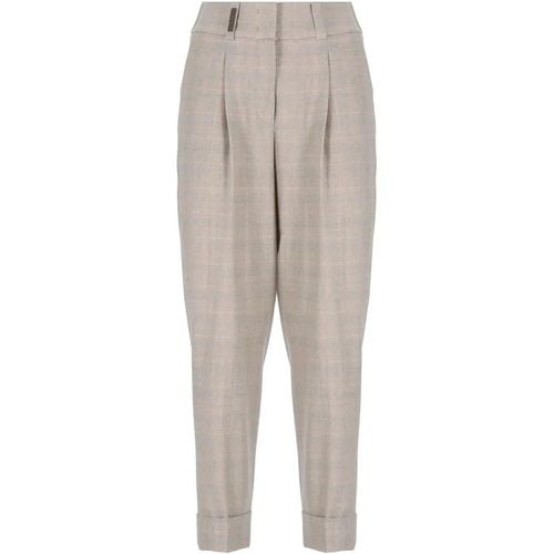 Grey Wool Pants - Größe 38 - PESERICO - Modalova