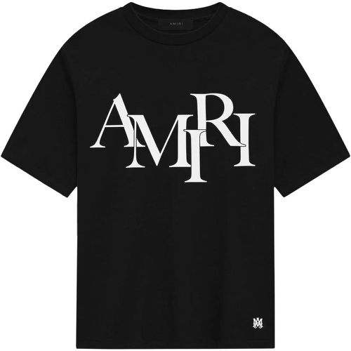 Staggered Logo T-shirt - Größe L - Amiri - Modalova