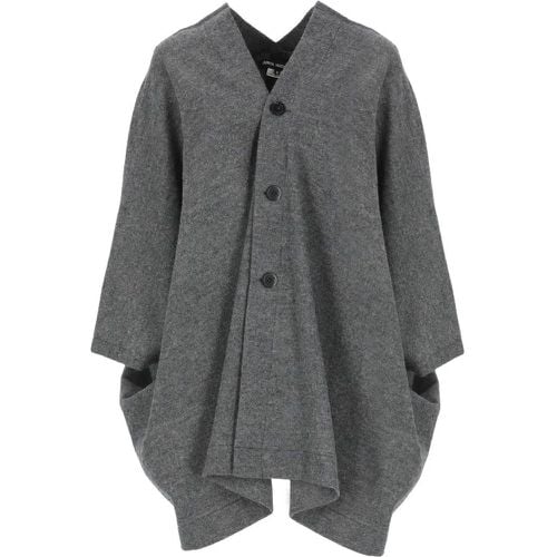 V-Neck Wool Cape - Größe M - Junya Watanabe - Modalova