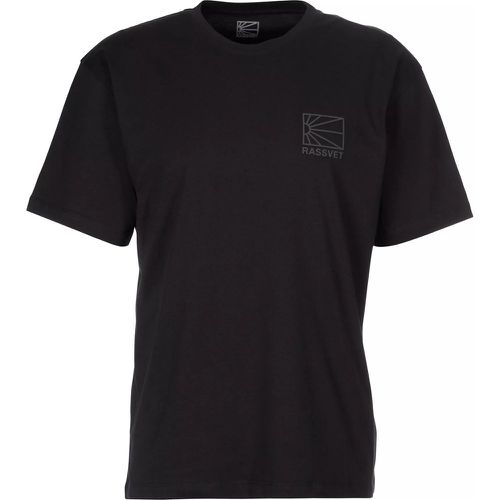 T-Shirt mit Mini-Logo - Größe L - schwarz - Rassvet - Modalova
