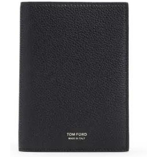 Portemonnaies - Black Calf Leather Passport Holder - Gr. unisize - in - für Damen - Tom Ford - Modalova