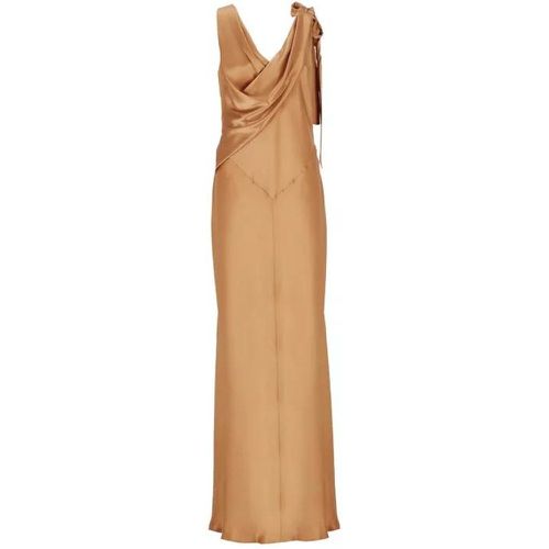 Brown Silk Dress - Größe 42 - brown - alberta ferretti - Modalova