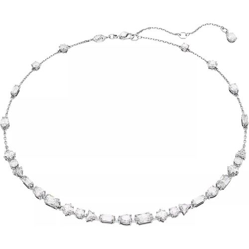 Halskette - Mesmera necklace, Mixed cuts, Scattered design, - Gr. unisize - in Weiß - für Damen - Swarovski - Modalova