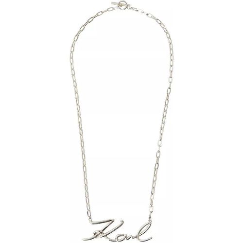 Halskette - K/Signature Kette - Gr. unisize - in Silber - für Damen - Karl Lagerfeld - Modalova