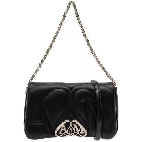 Shopper - The Seal' Black Shoulder Bag With Seal Detail In M - Gr. unisize - in - für Damen - alexander mcqueen - Modalova