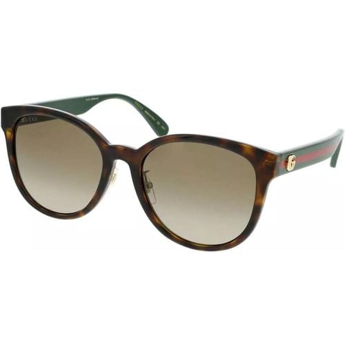 Sonnenbrille - GG0854SK-003 56 Sunglass WOMAN INJECTION - Gr. unisize - in Goldbraun - für Damen - Gucci - Modalova