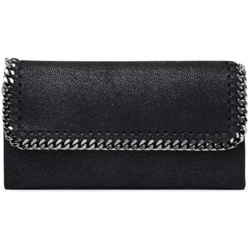 Portemonnaie - Black Polyester Big Falabella Wallet - Gr. unisize - in - für Damen - Stella Mccartney - Modalova