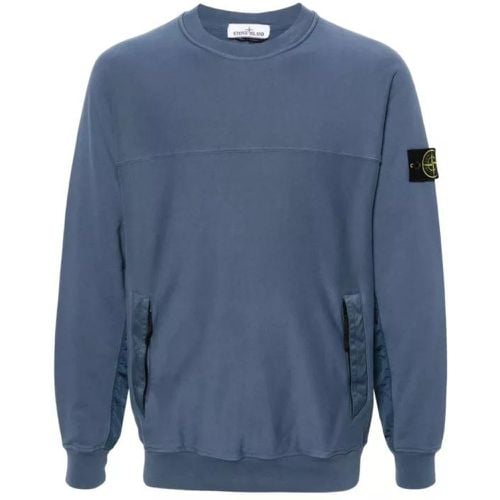 Compass-Badge Cotton Sweatshirt - Größe L - Stone Island - Modalova