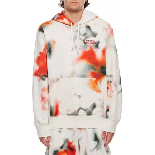 Floral Allover Print Hoodie - Größe M - alexander mcqueen - Modalova