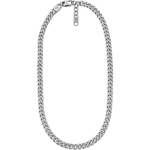 Halskette - Harlow Linear Texture Chain Stainless Steel - Gr. unisize - in Silber - für Damen - Fossil - Modalova
