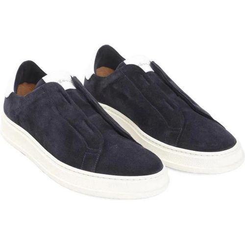 Low-Top Sneaker - Blue Suede Calf Leather Sneakers - Gr. 41 (EU) - in - für Damen - Kiton - Modalova