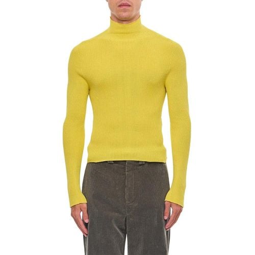 Yellow Ribbed Turtleneck - Größe S - RIER - Modalova