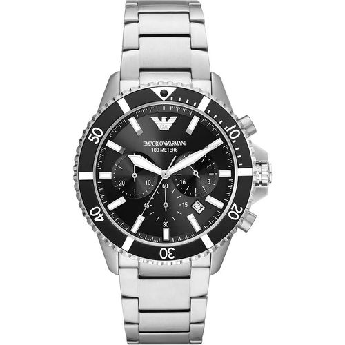 Uhren - Chronograph Stainless Steel Watch AR11360 - Gr. unisize - in Silber - für Damen - Emporio Armani - Modalova