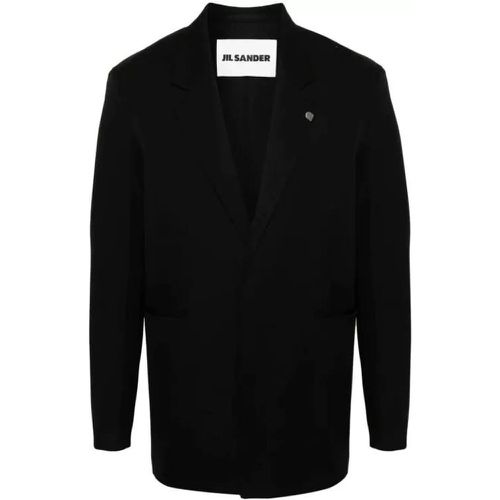 Black Single-Breasted Jacket - Größe 48 - black - Jil Sander - Modalova