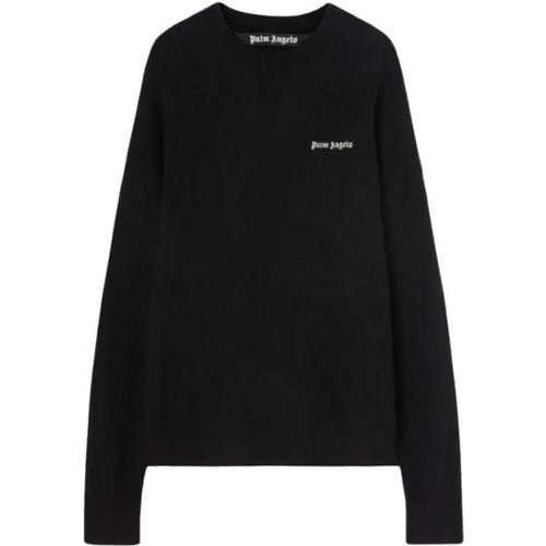 Basic Logo Sweater In Black - Größe L - Palm Angels - Modalova