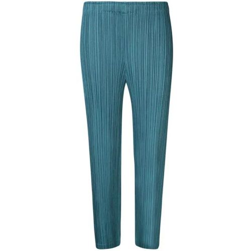Cropped Design Trousers - Größe 3 - blue - Issey Miyake - Modalova