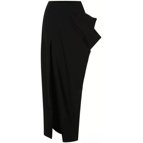 Black Slashed Drape Maxi Skirt - Größe 42 - black - alexander mcqueen - Modalova
