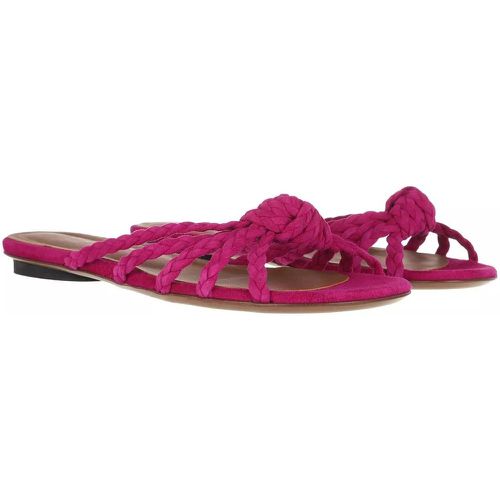 Slipper & Pantoletten - Flat Sandals Bicolor Kid Suede - Gr. 36 (EU) - in Rosa - für Damen - L´Autre Chose - Modalova