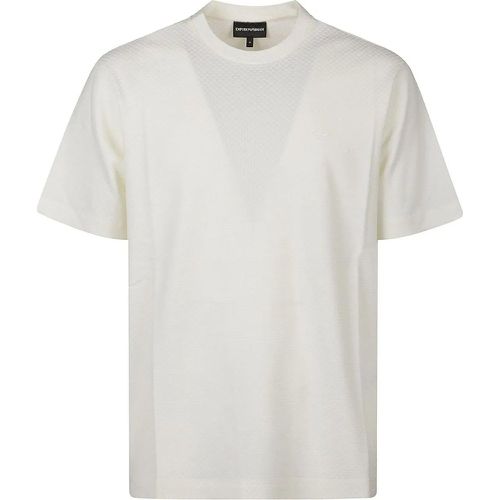 Logo-embroidered T-shirt White - Größe L - Emporio Armani - Modalova