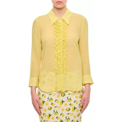 Ruffled Slim Shirt - Größe 44 - yellow - Stella Mccartney - Modalova