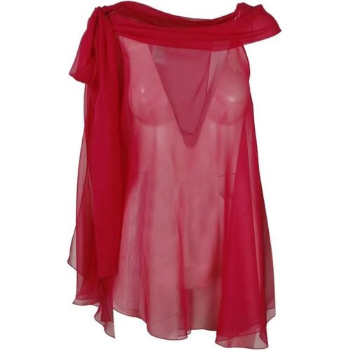 Silk Chiffon Blouse - Größe ONE SIZE - alberta ferretti - Modalova