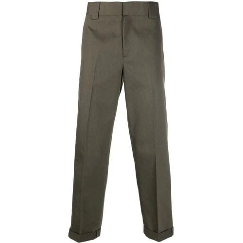 Military Green Straight-Leg Crop Trousers - Größe 46 - Golden Goose - Modalova