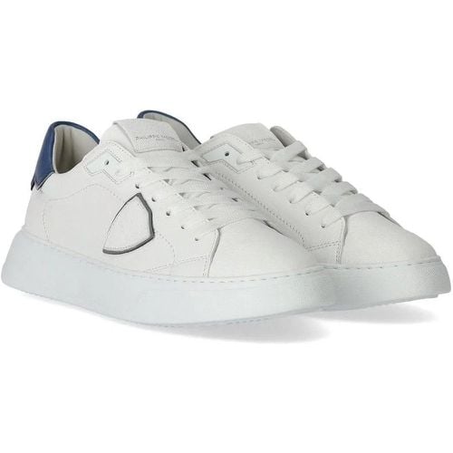 Low-Top Sneaker - TEMPLE LOW WEISS BLAU SNEAKER - Gr. 40 (EU) - in - für Damen - Philippe Model - Modalova