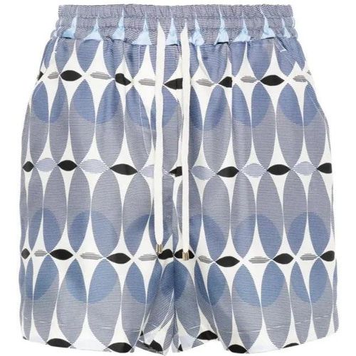 Graphic-Print Silk Shorts - Größe 38 - Lorena Antoniazzi - Modalova