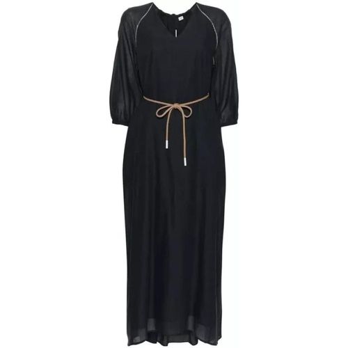 Beaded-Stripes Shift Maxi Dress - Größe 40 - black - PESERICO - Modalova
