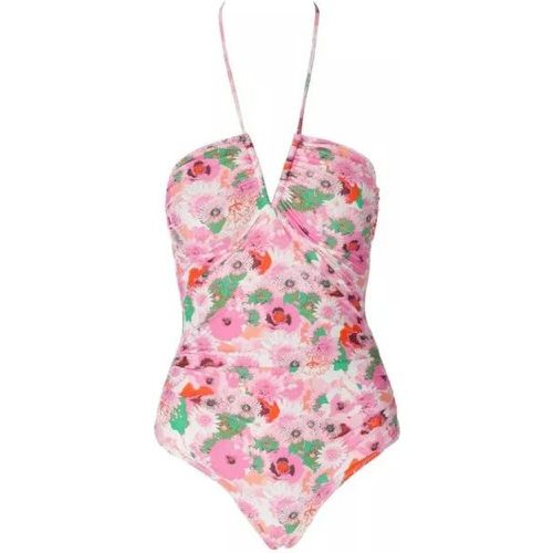 Pink Floral Swimsuit - Größe M - pink - Ganni - Modalova