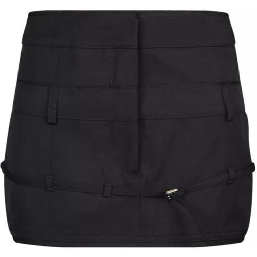 Belted Mini Skirt - Größe 38 - black - Jacquemus - Modalova