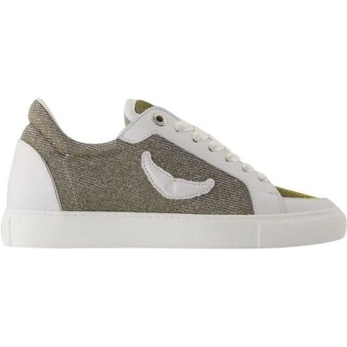 Low-Top Sneaker - Fly On Sneakers - Synthetic - Silver - für Damen - Zadig & Voltaire - Modalova