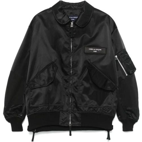 Black Logo Jacket - Größe M - Comme des Garcons - Modalova