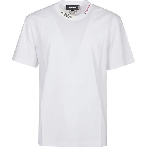 Regular Fit T-shirt White - Größe L - Dsquared2 - Modalova