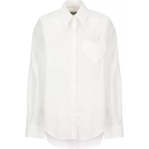 Cotton Shirt - Größe 38 - white - Moschino - Modalova