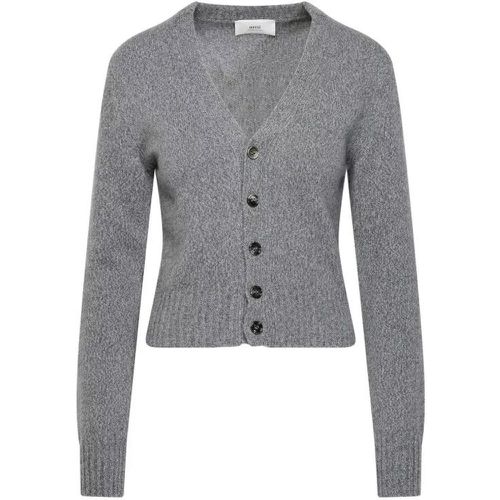 Grey Cashmere Cardigan - Größe M - gray - AMI Paris - Modalova