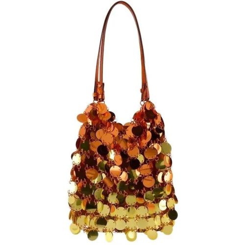 Hobo Bags - Oversized Sequin Purse - Polyester - Gold - für Damen - Paco Rabanne - Modalova