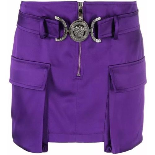 Medusa &Apos;95 Purple Cargo Mini Skirt - Größe 40 - purple - Versace - Modalova