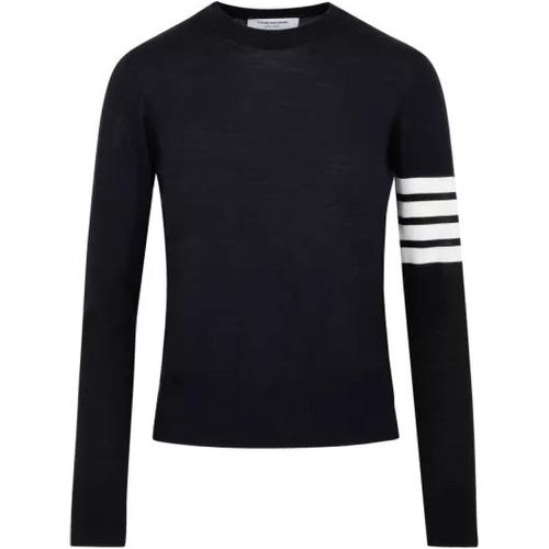 Navy Wool Sweater - Größe 40 - Thom Browne - Modalova