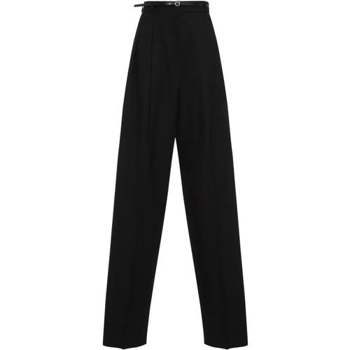 Black Virgin Wool Keins 12 Pants - Größe 36 - SPORTMAX - Modalova