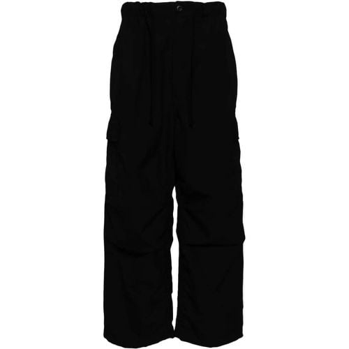 Black Wool Blend Straight Leg Trousers - Größe M - Comme des Garcons - Modalova