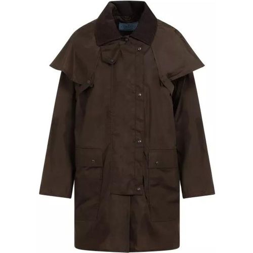 Brown Polyamide Jacket - Größe 38 - brown - Prada - Modalova