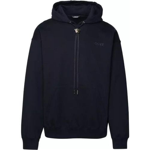 La Medusa' Navy Cotton Sweatshirt - Größe M - black - Versace - Modalova