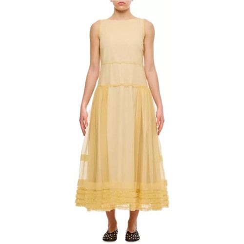 Nova Midi Dress - Größe 10 - yellow - Molly Goddard - Modalova