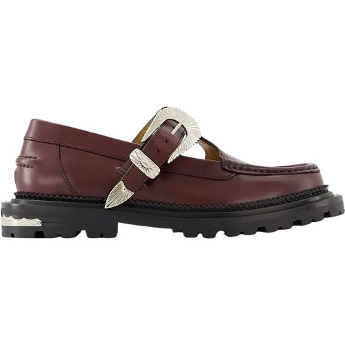 Loafer - Aj1278 Loafers - Leather - Burgundy - Gr. 35 (EU) - in - für Damen - Toga Pulla - Modalova