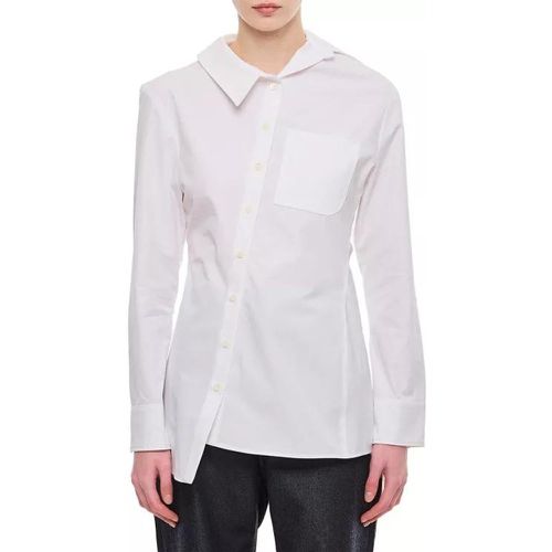 Asymmetric Front Buttoned Cotton Shirt - Größe 38 - white - Jacquemus - Modalova