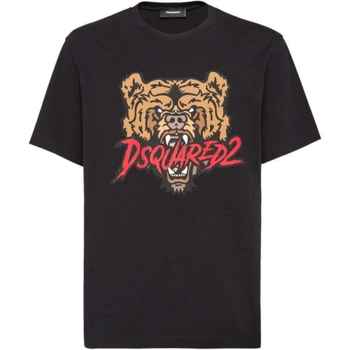 Graphic-Print Cotton T-Shirt - Größe XL - schwarz - Dsquared2 - Modalova