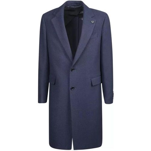 Wool-Blend Coat - Größe 46 - blue - Lardini - Modalova