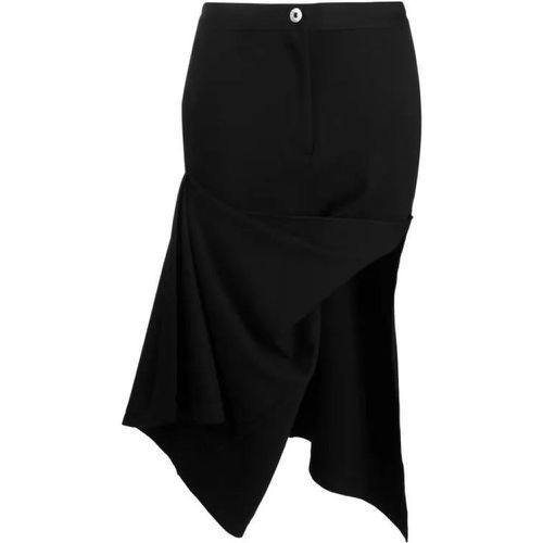 Asymmetric Draped Skirt - Größe 10 - black - J.W.Anderson - Modalova