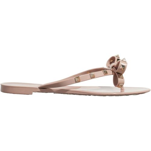 Sandalen - Thong Summer Rockstud Sandals - Gr. 37 (EU) - in Gold - für Damen - Valentino Garavani - Modalova